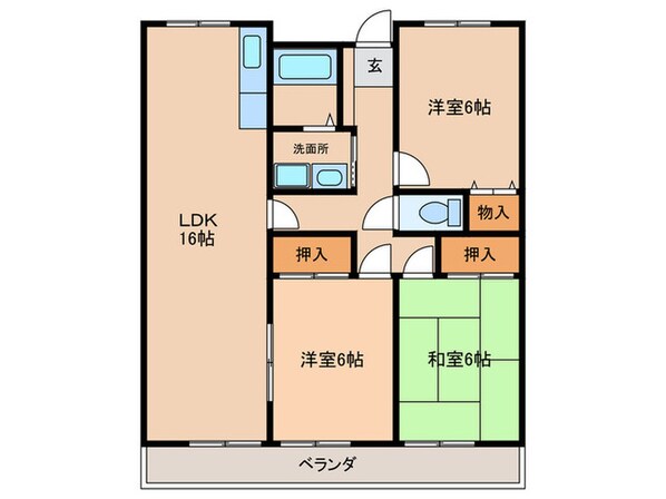 大産春日マンションの物件間取画像